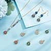 10Pcs 5 Colors Rack Plating Brass Micro Pave Cubic Zirconia Charms ZIRC-HY0001-03-4