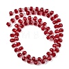Transparent Glass Beads Strands GLAA-P076-01A-03-2