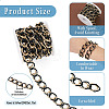 2m Aluminium Two Tone Rhombus Link Chains CHA-TA0001-41BG-4