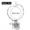 Mandala Flower Bohemian Style Alloy Pendant Necklaces FS-WG43472-01-6