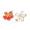 6Pcs Glass Seed Beaded Pendants PALLOY-MZ01284-3
