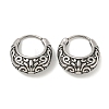 316 Surgical Stainless Steel Hoop Earrings EJEW-D096-10B-AS-1