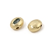 Brass Pave Cubic Zirconia Beads CU-CBA7D12-01G-01-2
