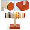 T-Shaped Bar Wood Covered with Microfiber Bracelet Display Stands BDIS-WH0011-01A-4