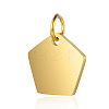 Ion Plating(IP) 304 Stainless Steel Stamping Blank Tag Charms STAS-I311-23G-1