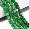 Dyed Natural Malaysia Jade Beads Strands G-Q608-10I-1