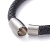Unisex Leather Cord Bracelets BJEW-JB04852-03-3