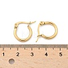 Ion Plating(IP) 304 Stainless Steel Hoop Earrings X-EJEW-N0016-11G-A-4