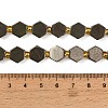 Natural Gold Pyrite/Golden Pyrite Beads Strands G-F833-B17-01-4