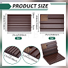 2Pcs 2 Styles Wood Commemorative Coin Storage Slotted Display Stands AJEW-WH0796-59-5