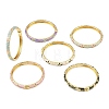 Brass Alloy Hinged Bangles for Women BJEW-K290-01A-G-2