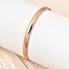 304 Stainless Steel Plain Bangles for Women Men BJEW-Z167-01M-04-2