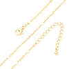 1MM Brass Cable Chain Necklace for Women Men KK-P302-02G-4