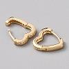 Brass Hoop Earrings EJEW-WH0023-13G-2