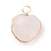 Faceted Heart Natural & Synthetic Gemstone Pendants PALLOY-JF01397-2