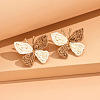 Butterfly Alloy & Raffia Stud Earrings FS-WG27EBF-04-1
