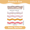 15Pcs 3 Colors Alloy Wave Watch Band Charms for Watch Loops Accesssories FIND-FH0017-65-2