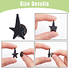 SUPERFINDINGS 30Pcs Star Alloy Brooches AJEW-FH0004-31B-4