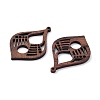 Walnut Wood Laser Cut Pendants WOOD-Q051-04D-2