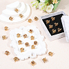 Electroplate Zinc Alloy Anti-glare Lapel Pin Backs JEWB-WH0001-76G-01-3