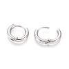 Tarnish Resistant 202 Stainless Steel Huggie Hoop Earrings A-EJEW-F111B-13mm-P-3