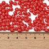 6/0 Opaque Baking Paint Glass Seed Beads SEED-M012-02A-20-4