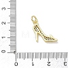 Brass with Crystal Rhinestone Charms RB-CBA6830-07G-03-3