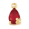 Brass Micro Pave Cubic Zirconia Charms KK-D265-01D-G-1