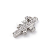 Christmas Series Brass Micro Pave Cubic Zirconia Pendants KK-Q010-01P-02-2