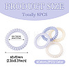 8Pcs 4 Colors Plastic Hair Accessories OHAR-TADJ0001-01-4