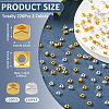 220Pcs 2 Colors Alloy Spacer Beads FIND-TA0010-49-4