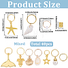 1 Bag Alloy Hair Braid Pendant OHAR-BM0001-06-2