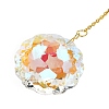 Quartz Crystal & Alloy Suncatchers HJEW-Z009-02A-3
