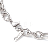 7MM 304 Stainless Steel Figaro Chains Chain Necklaces for Women NJEW-JN05925-5