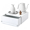 Carbon Steel Coffee Machine Organizer with Coffee Pod Drawer Holder AJEW-WH0696-589-1