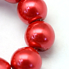 Baking Painted Pearlized Glass Pearl Round Bead Strands X-HY-Q003-10mm-74-3