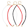 6Pcs 3 Colors 3MM Round Nylon Twisted Cord Necklace Making AJEW-TA00059-1