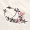 Alloy Enamel European Beads Charm Bracelets BJEW-F495-08P-4