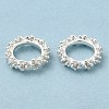 Rack Plating Brass Micro Pave Cubic Zirconia Beads KK-A186-01A-S-4