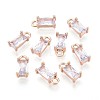 Transparent Glass Charms GLAA-T007-13H-1