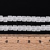 Transparent Frosted Glass Beads Strands GLAA-N072-01A-A01-4