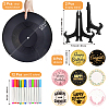 1 Set Plastic Record with Record Rack AJEW-TN0001-05-2