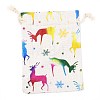 Christmas Theme Cotton Fabric Cloth Bag ABAG-H104-B07-2