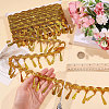 Polyester Metallic Thread Lace Tassel Ribbons OCOR-WH0108-42C-3