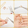 20Pcs Brass Locking Jump Rings KK-BBC0023-10C-6