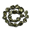 Electroplated Natural Freshwater Shell Beads SHEL-N026-195B-2