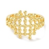 Brass Open Cuff Rings for Women RJEW-E292-02G-2
