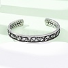 316 Surgical Stainless Steel Cuff Bangles BJEW-C142-01D-AS-2