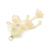 Glass Seed Beaded Jellyfish Big Pendants X-PALLOY-MZ01166-01-4