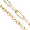 Brass Mixed Chain Bracelet Making AJEW-JB01561-3